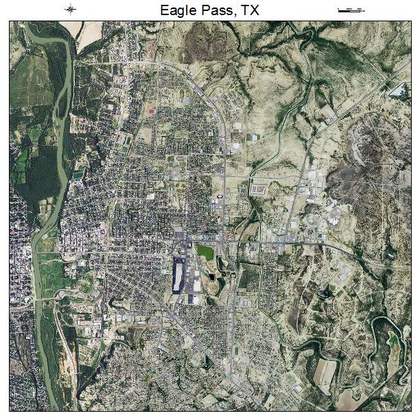 Eagle Pass, TX air photo map