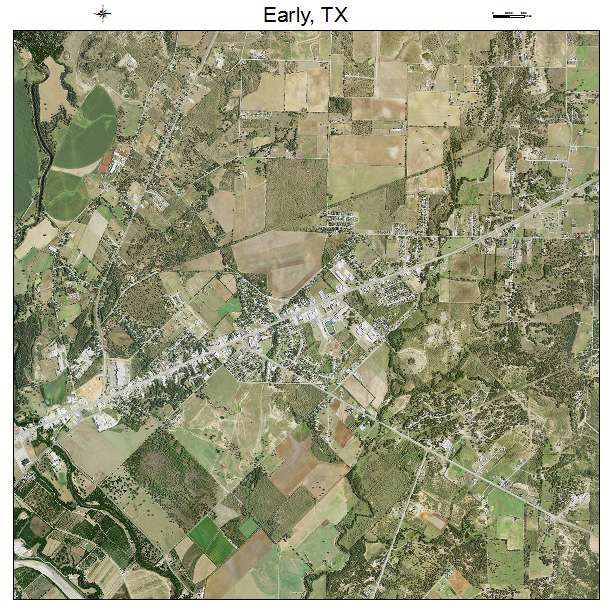 Early, TX air photo map