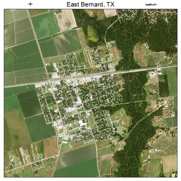 East Bernard, TX air photo map