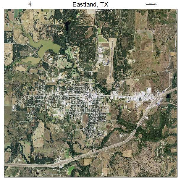 Eastland, TX air photo map