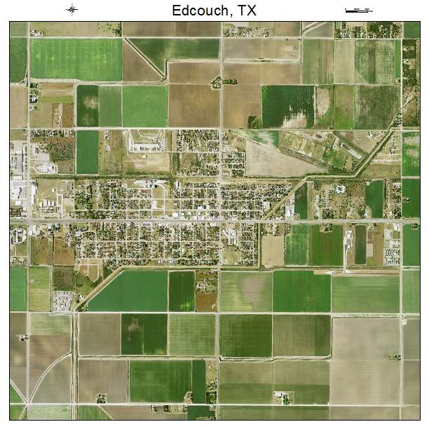 Edcouch, TX air photo map