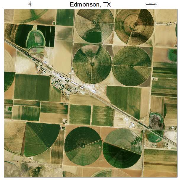 Edmonson, TX air photo map