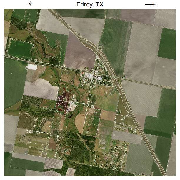 Edroy, TX air photo map