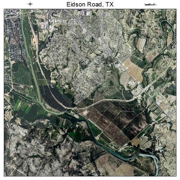 Eidson Road, TX air photo map