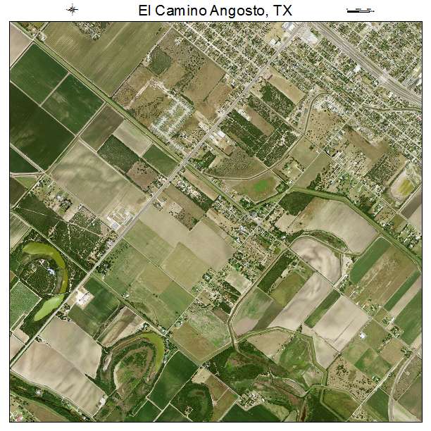 El Camino Angosto, TX air photo map