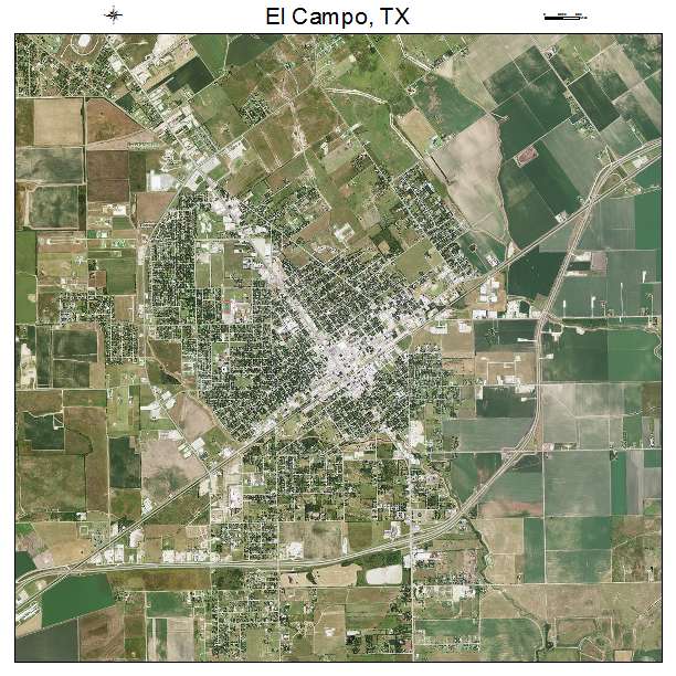 El Campo, TX air photo map