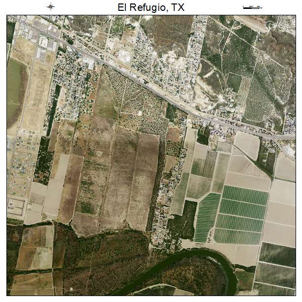 El Refugio, TX air photo map