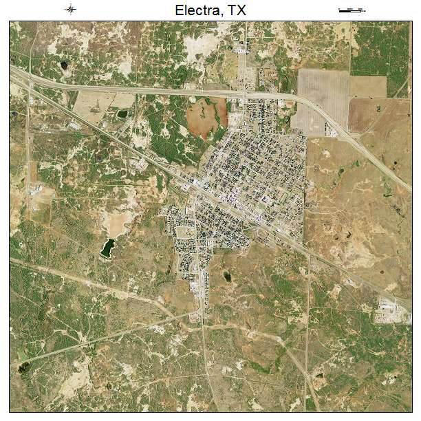 Electra, TX air photo map