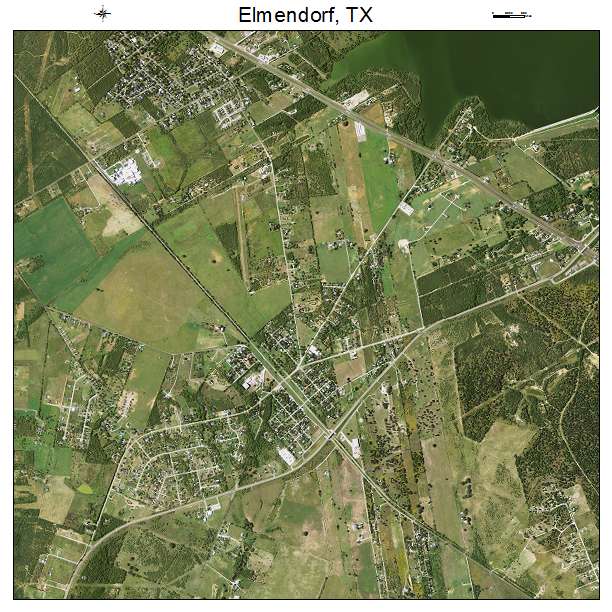 Elmendorf, TX air photo map