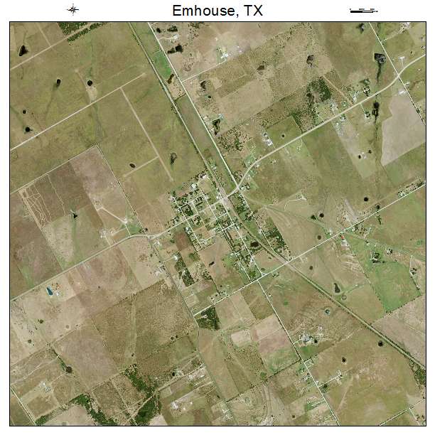 Emhouse, TX air photo map