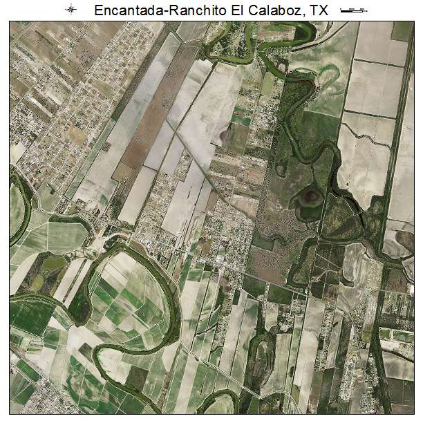 Encantada Ranchito El Calaboz, TX air photo map