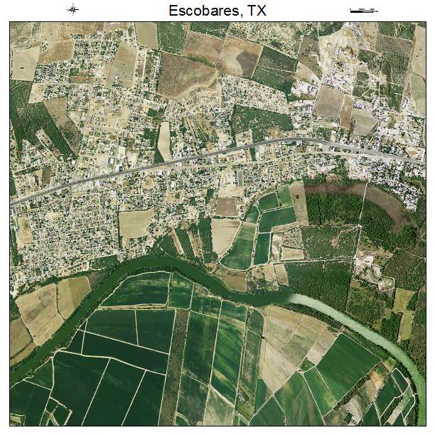 Escobares, TX air photo map