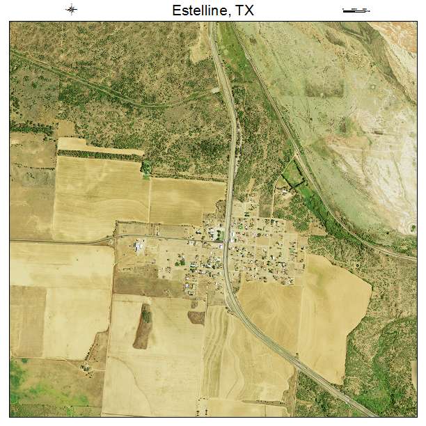 Estelline, TX air photo map