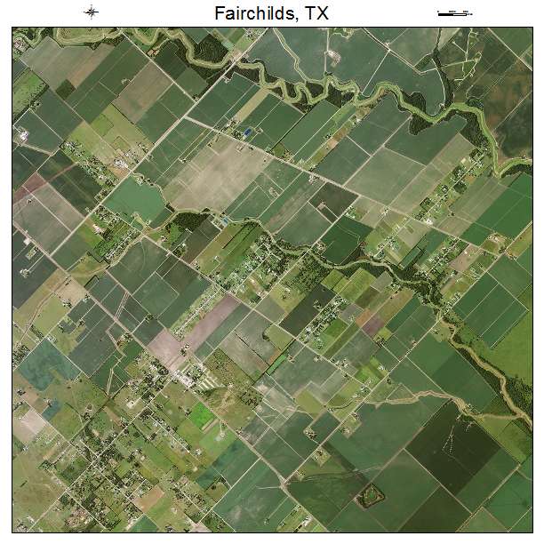 Fairchilds, TX air photo map