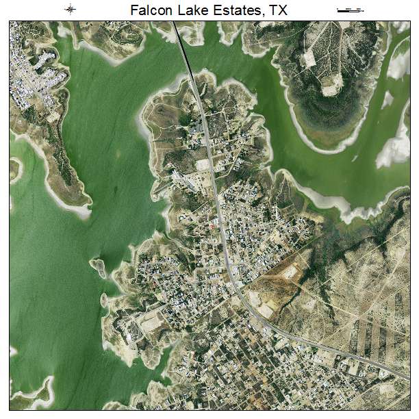Falcon Lake Estates, TX air photo map