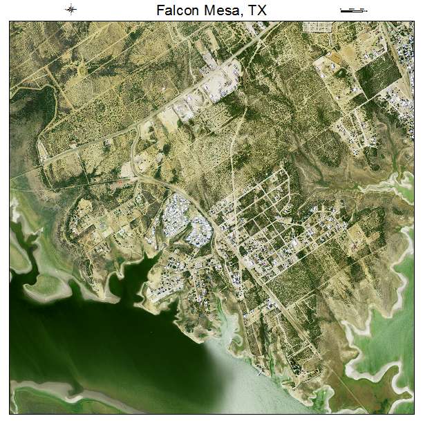 Falcon Mesa, TX air photo map