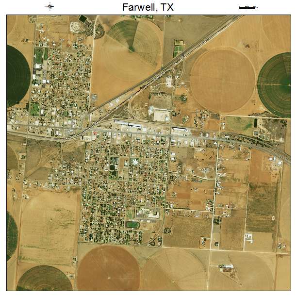 Farwell, TX air photo map