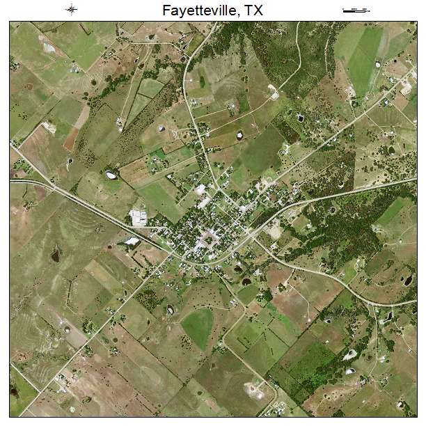 Fayetteville, TX air photo map