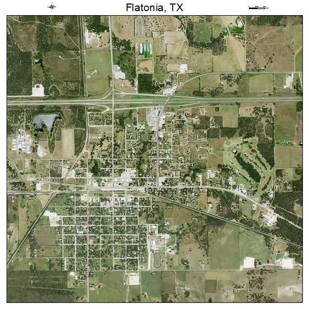 Flatonia, TX air photo map
