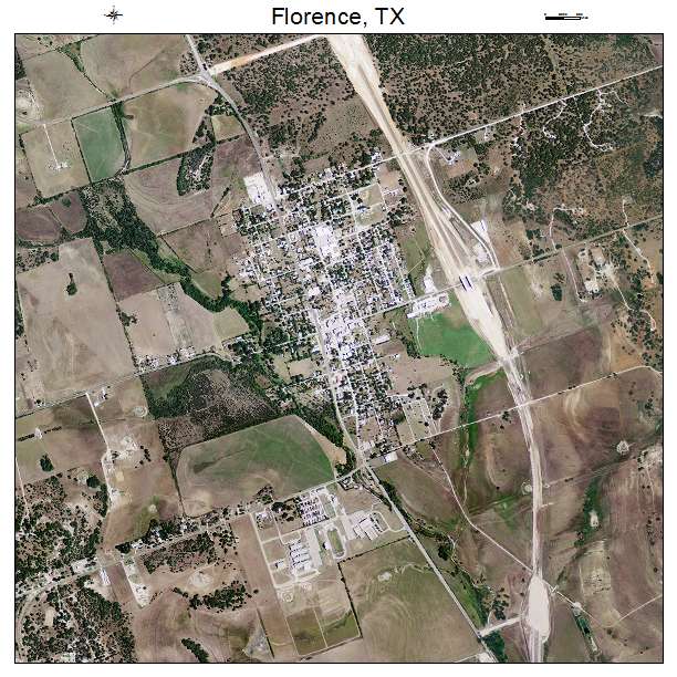 Florence, TX air photo map