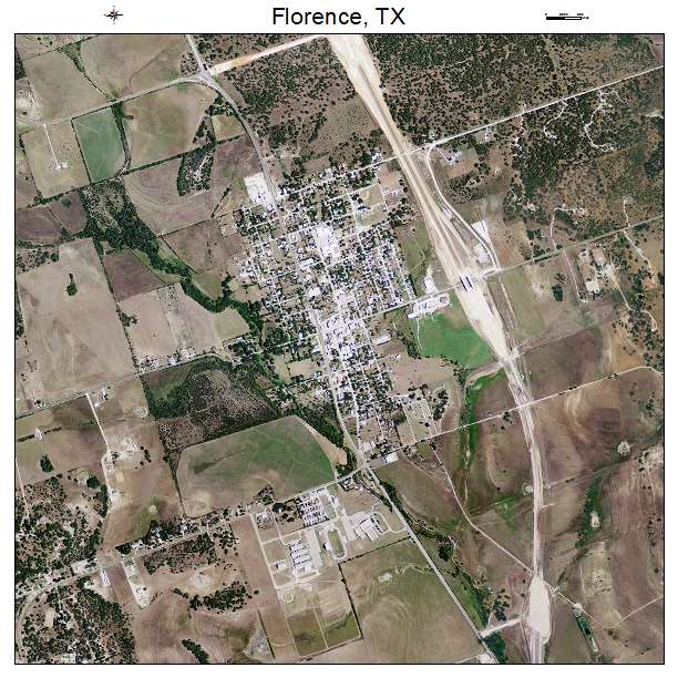 Florence, TX air photo map