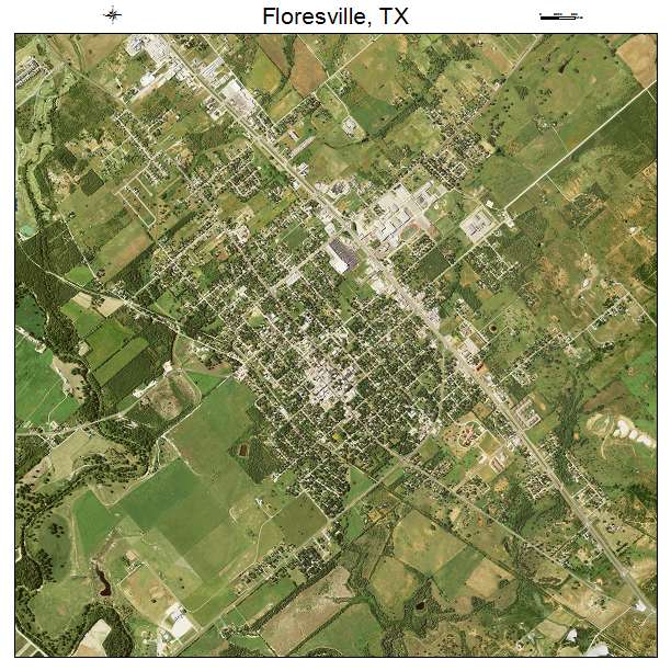 Floresville, TX air photo map