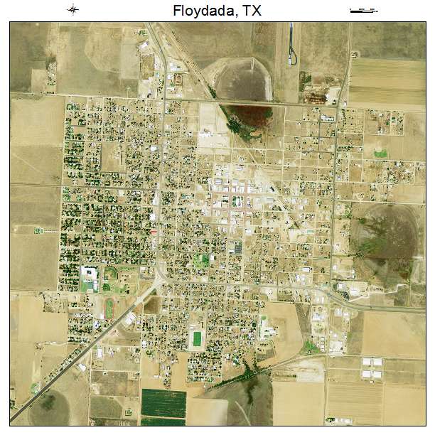 Floydada, TX air photo map
