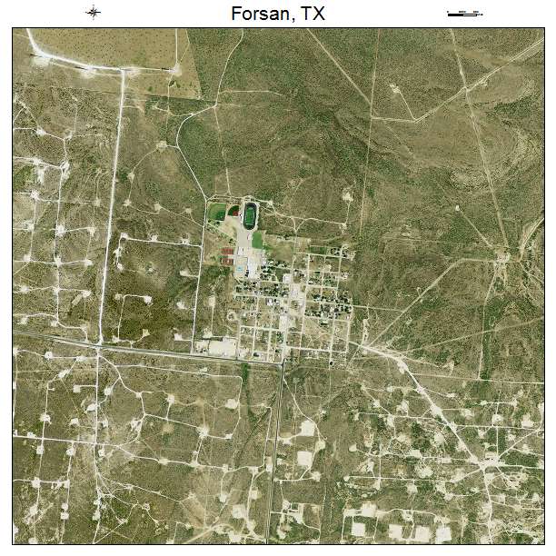 Forsan, TX air photo map