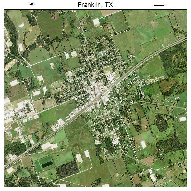 Franklin, TX air photo map