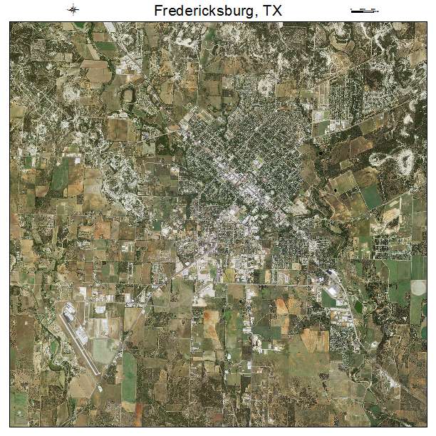 Fredericksburg, TX air photo map