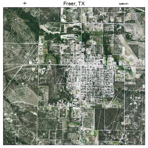 Freer, TX air photo map