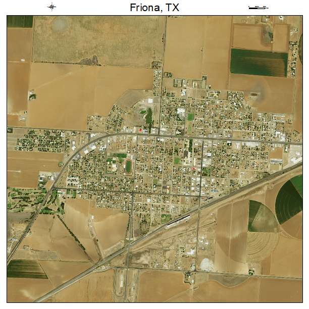 Friona, TX air photo map