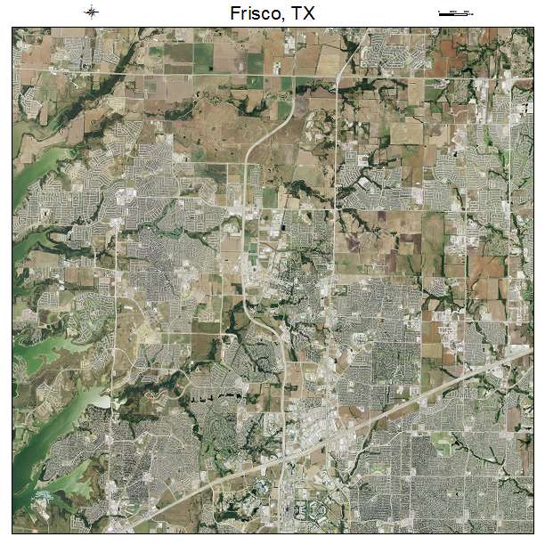 Frisco, TX air photo map