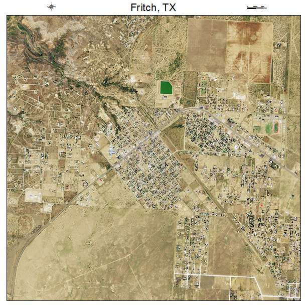 Fritch, TX air photo map