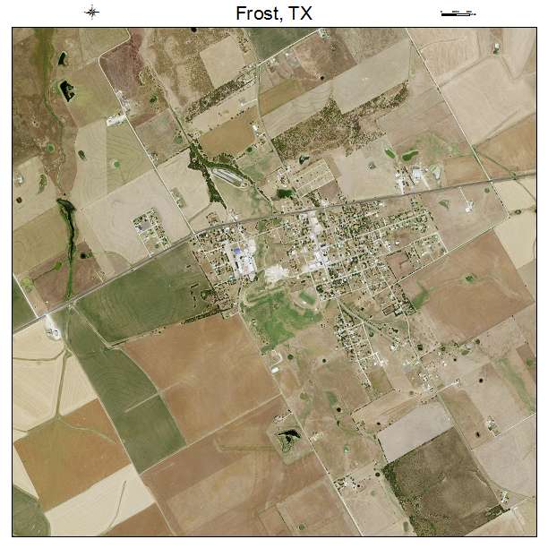 Frost, TX air photo map