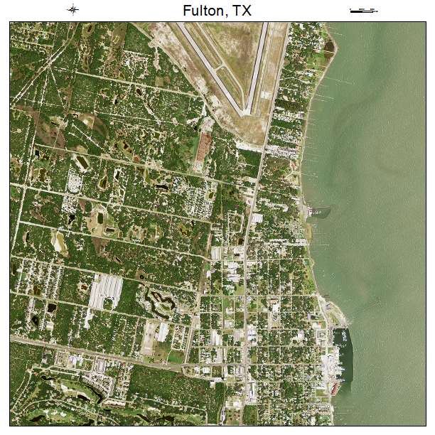 Fulton, TX air photo map