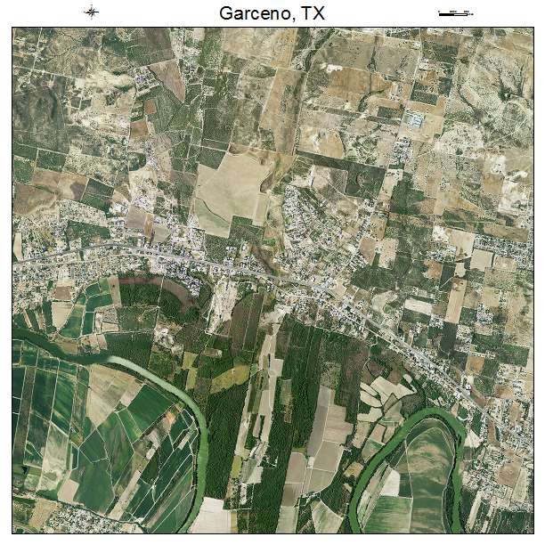 Garceno, TX air photo map