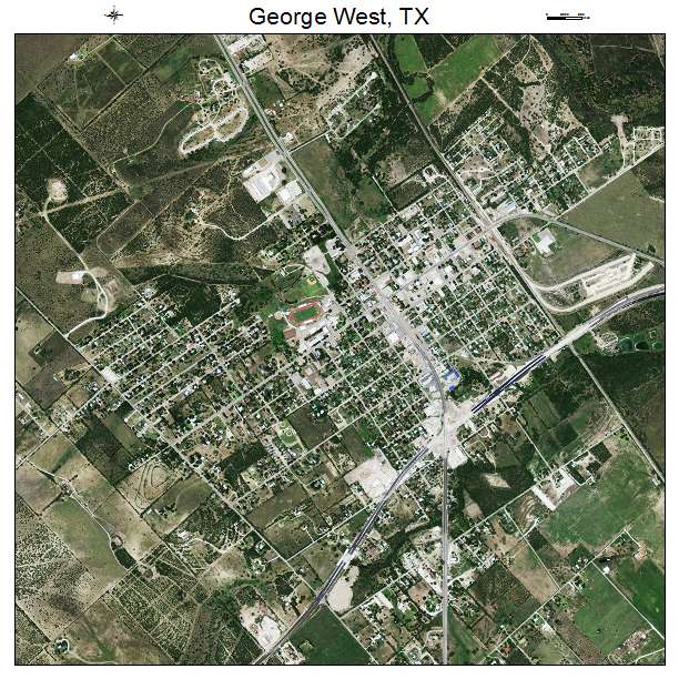 George West, TX air photo map