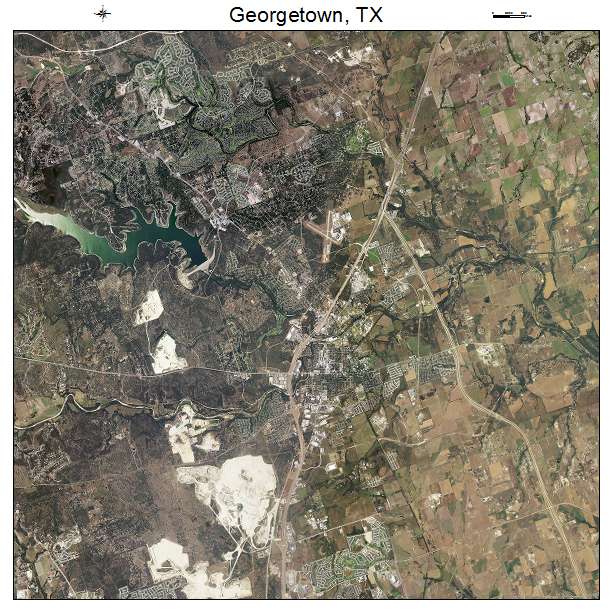 Georgetown, TX air photo map