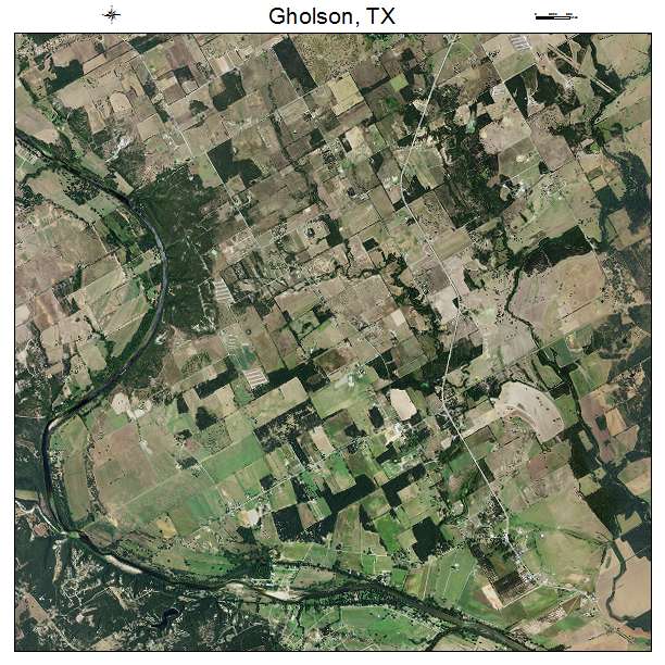Gholson, TX air photo map