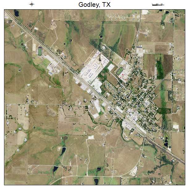 Godley, TX air photo map