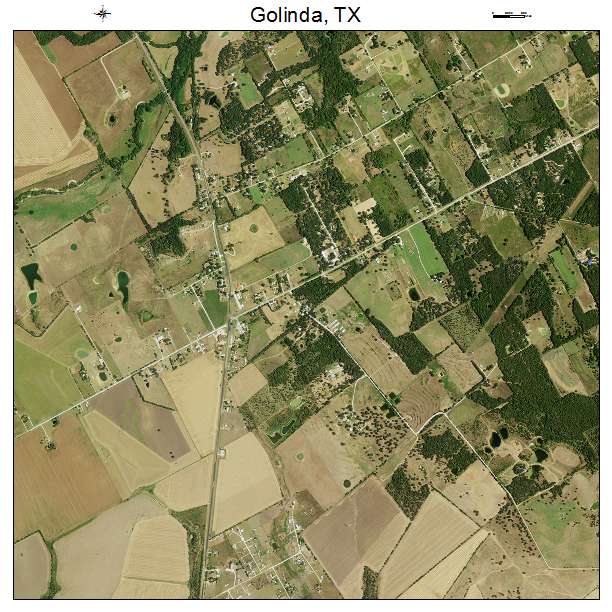 Golinda, TX air photo map