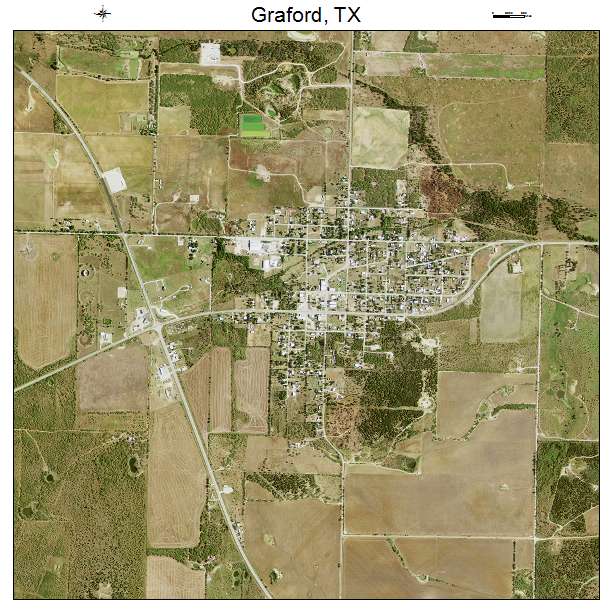 Graford, TX air photo map