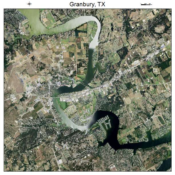 Granbury, TX air photo map