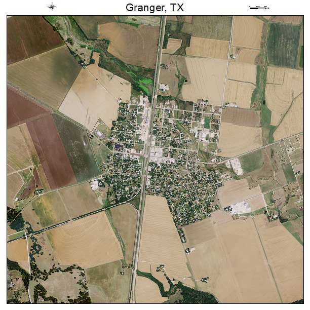 Granger, TX air photo map