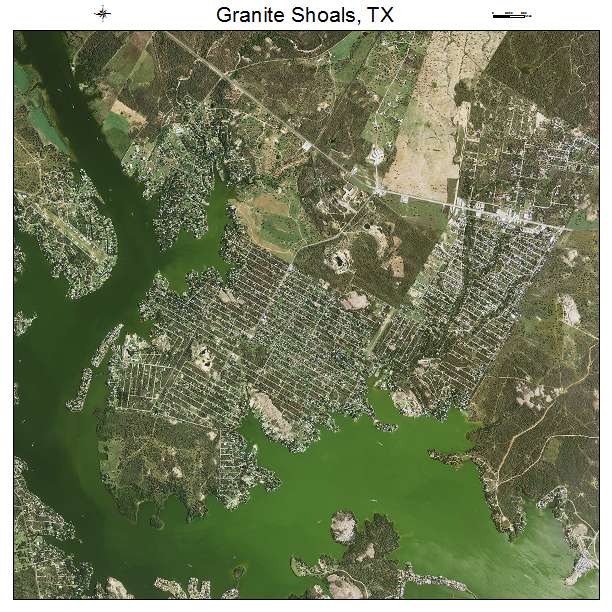 Granite Shoals, TX air photo map