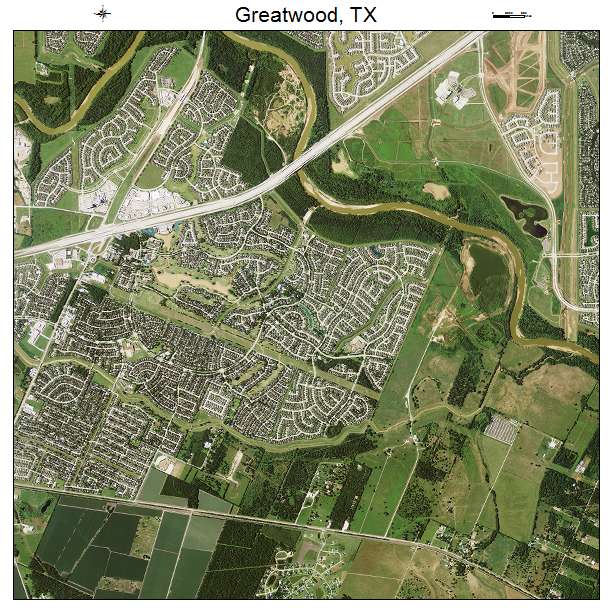 Greatwood, TX air photo map