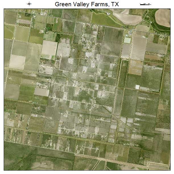 Green Valley Farms, TX air photo map