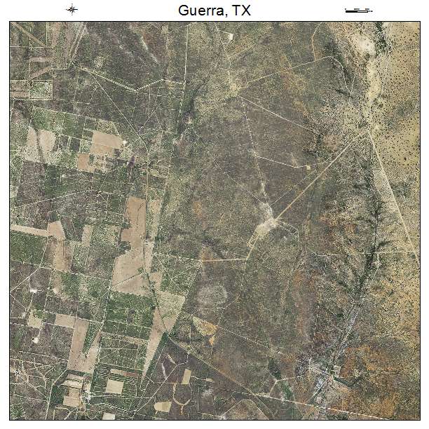 Guerra, TX air photo map