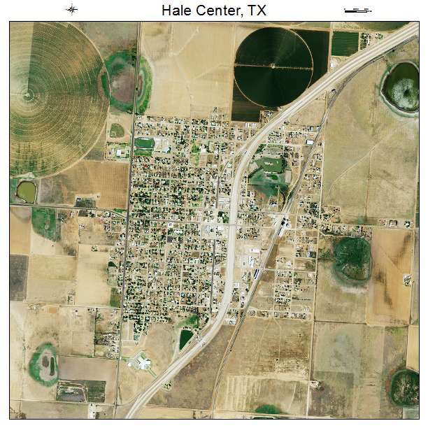 Hale Center, TX air photo map